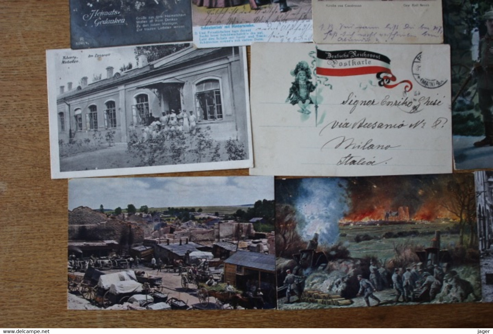 15 Cartes Postales Anciennes Allemandes Guerre 1914 1918 - War 1914-18