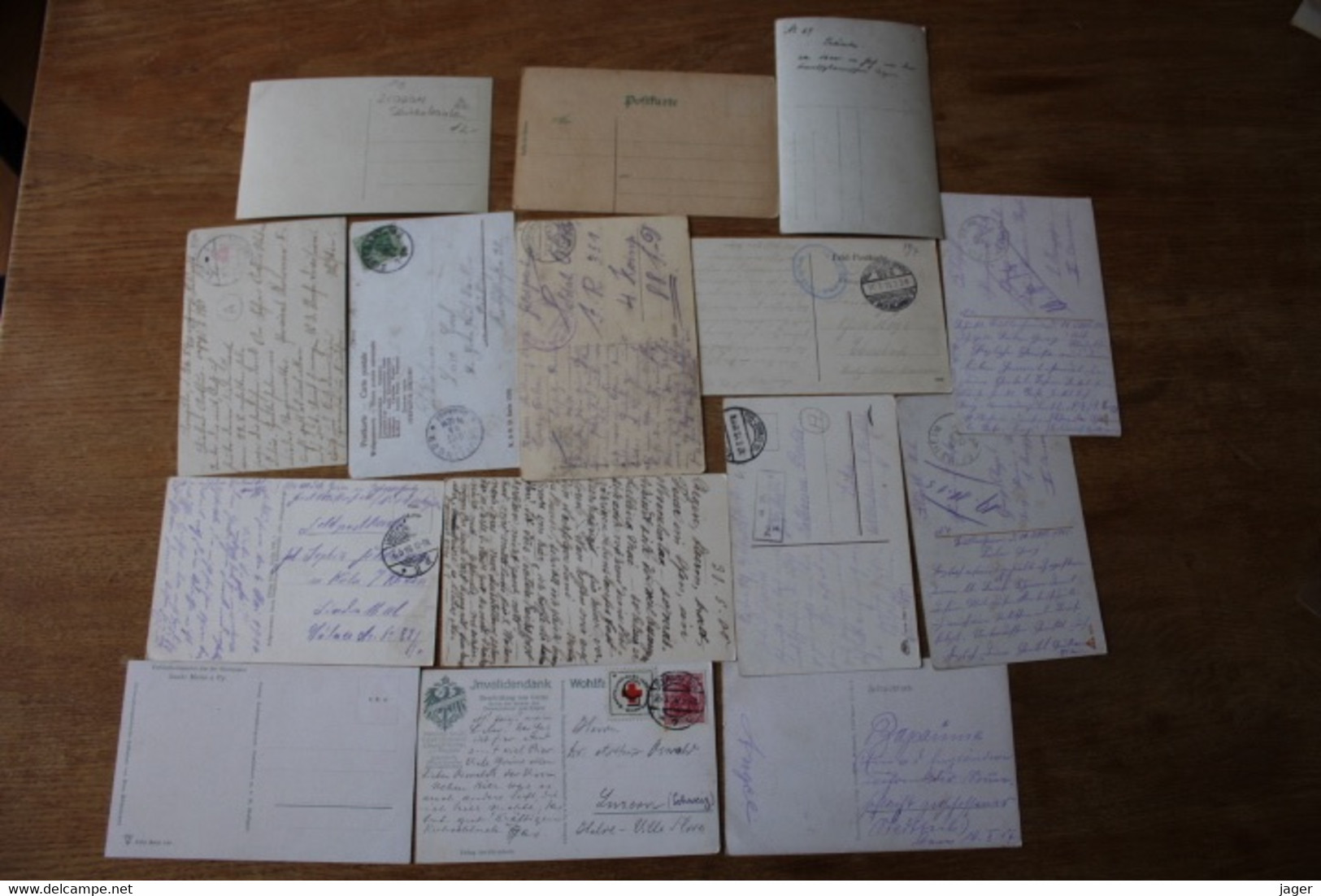 15 Cartes Postales Anciennes Allemandes Guerre 1914 1918 - War 1914-18