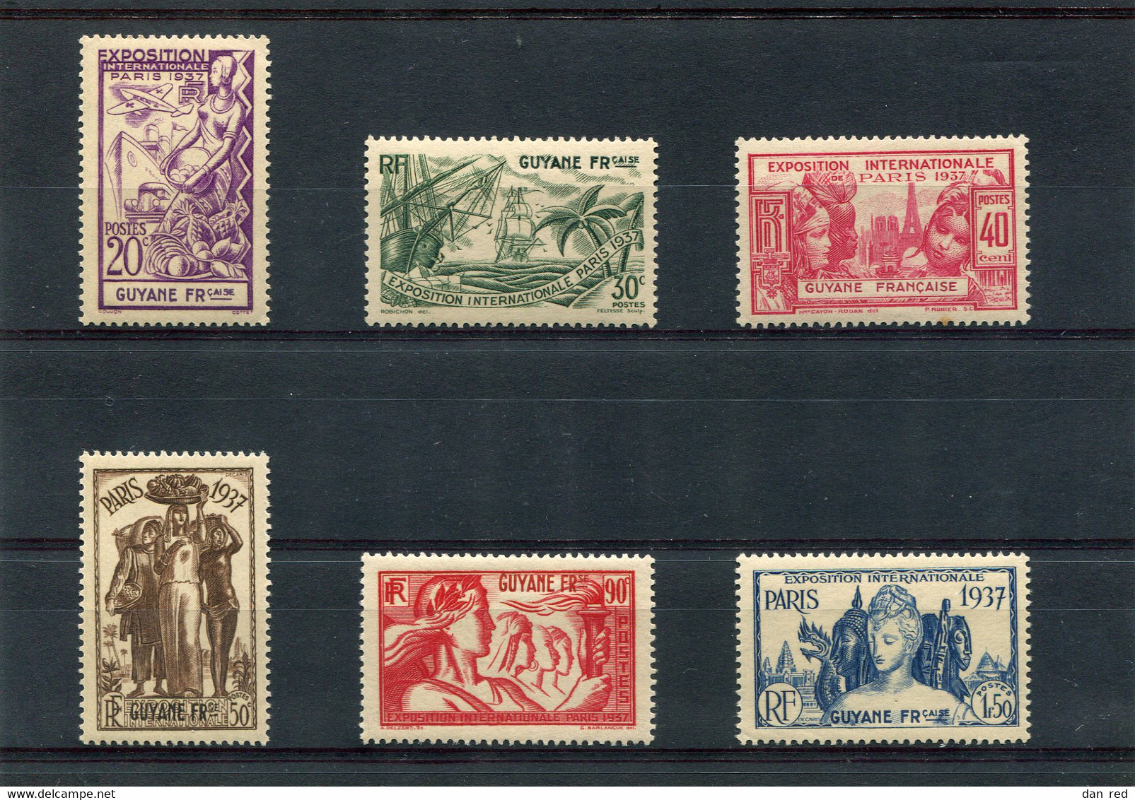 GUYANE  FRANCAISE  N°  143 A 148 **  (Y&T)  (Neuf) - Nuovi