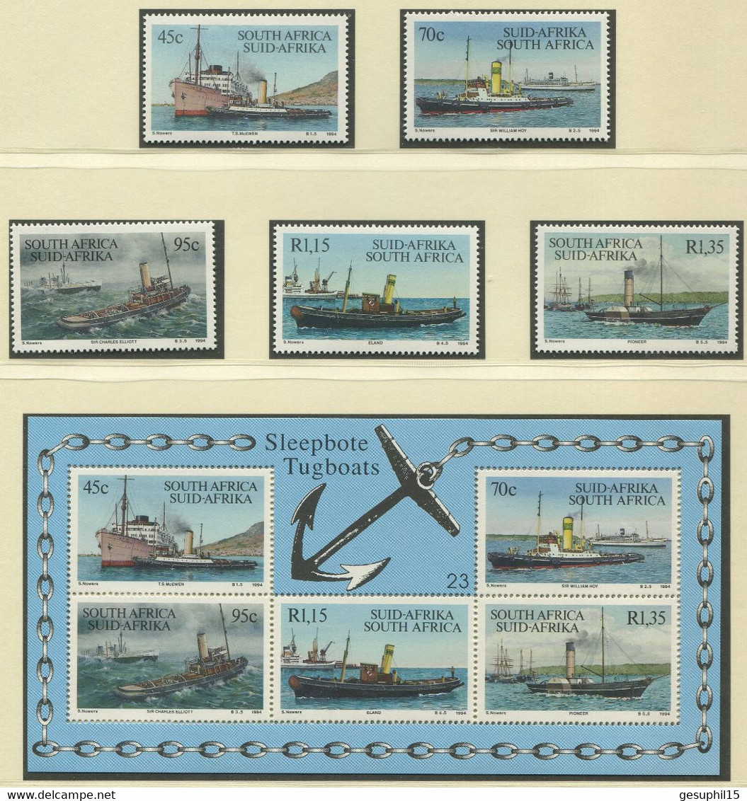 SÜDAFRIKA / MiNr. 930 - 934 Und Block 34 / Schlepper / Postfrisch / ** / MNH - Barcos