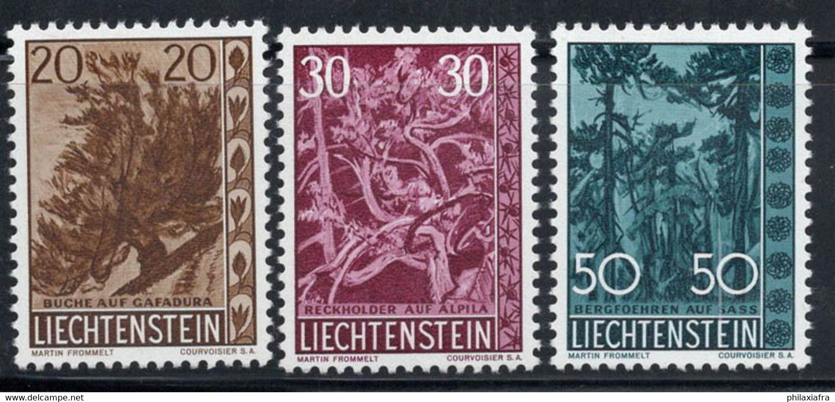 Liechtenstein 1960 Mi. 399-401 Neuf ** 100% Arbres, Arbustes - Unused Stamps