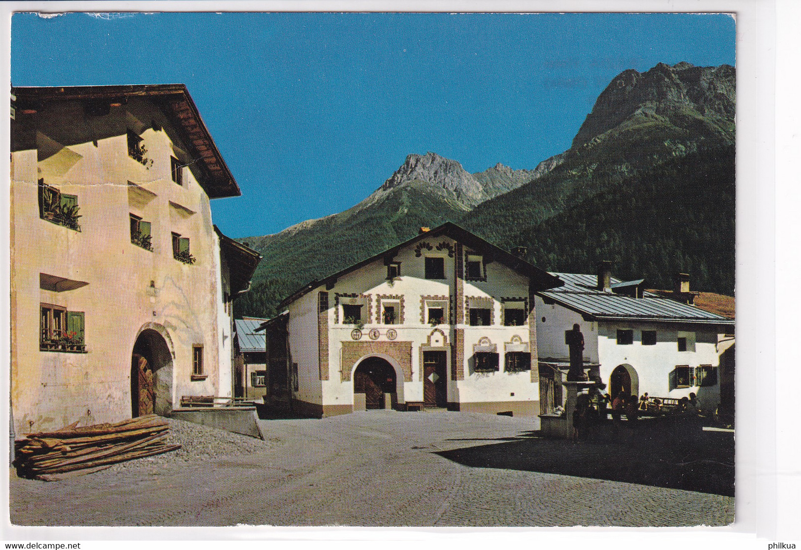 Dorfplatz Scuol-Schuls / Unterengadin - Scuol