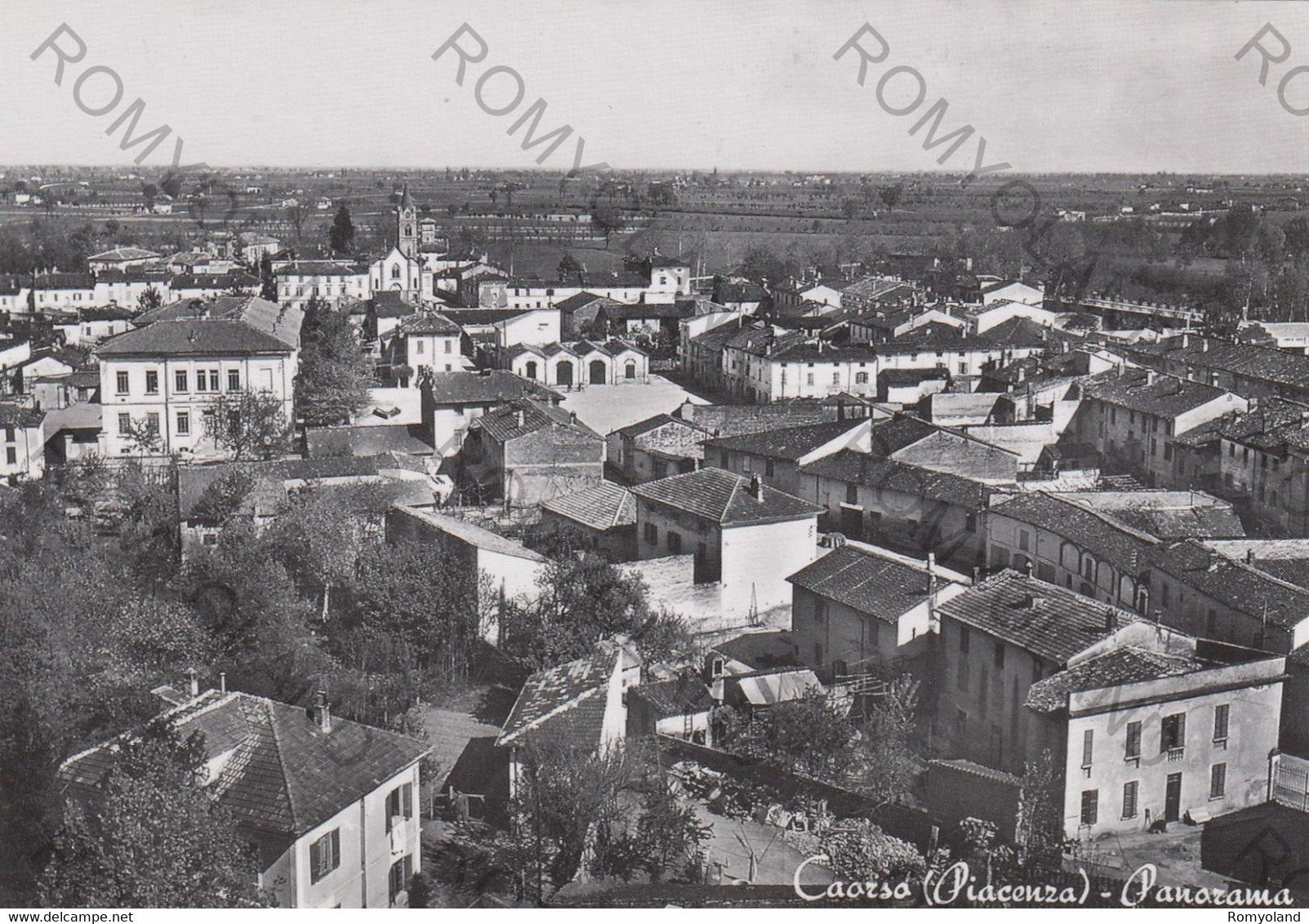 CARTOLINA  CAORSO,PIACENZA, EMILIA ROMAGNA, PANORAMA,RIPRODUZIONE NON VIAGGIATA - Piacenza