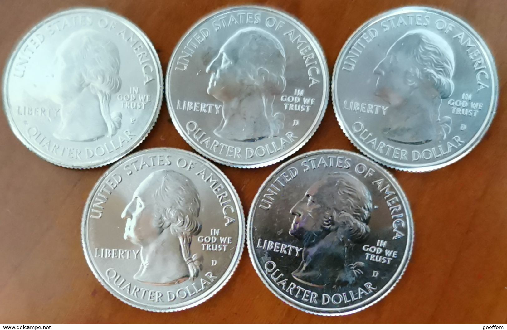 Série 5 Quarter Dollar USA Intégralité 2014 UNC - 2010-...: National Parks