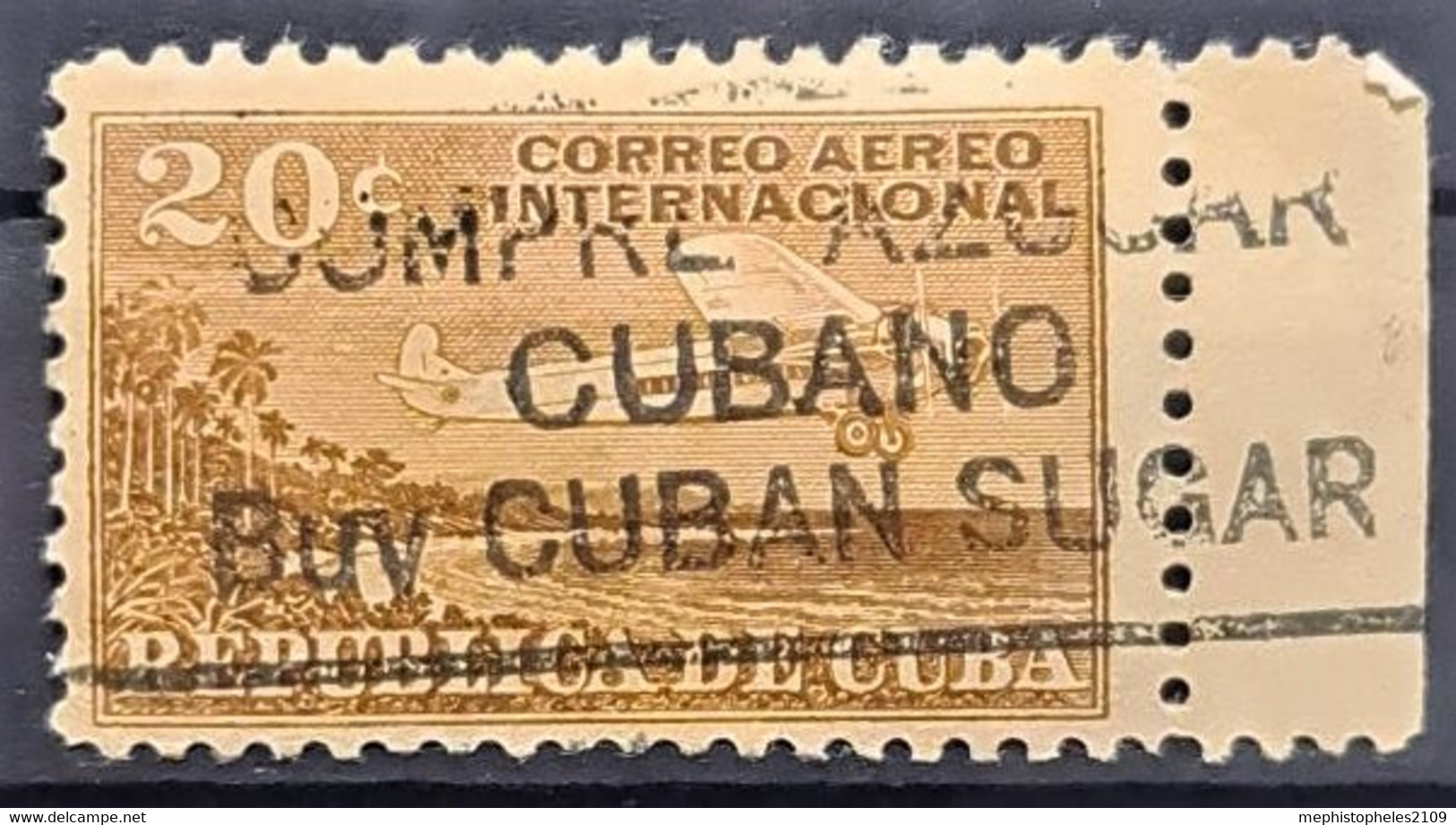 CUBA 1931 - Canceled - Sc# C7 - Airmail