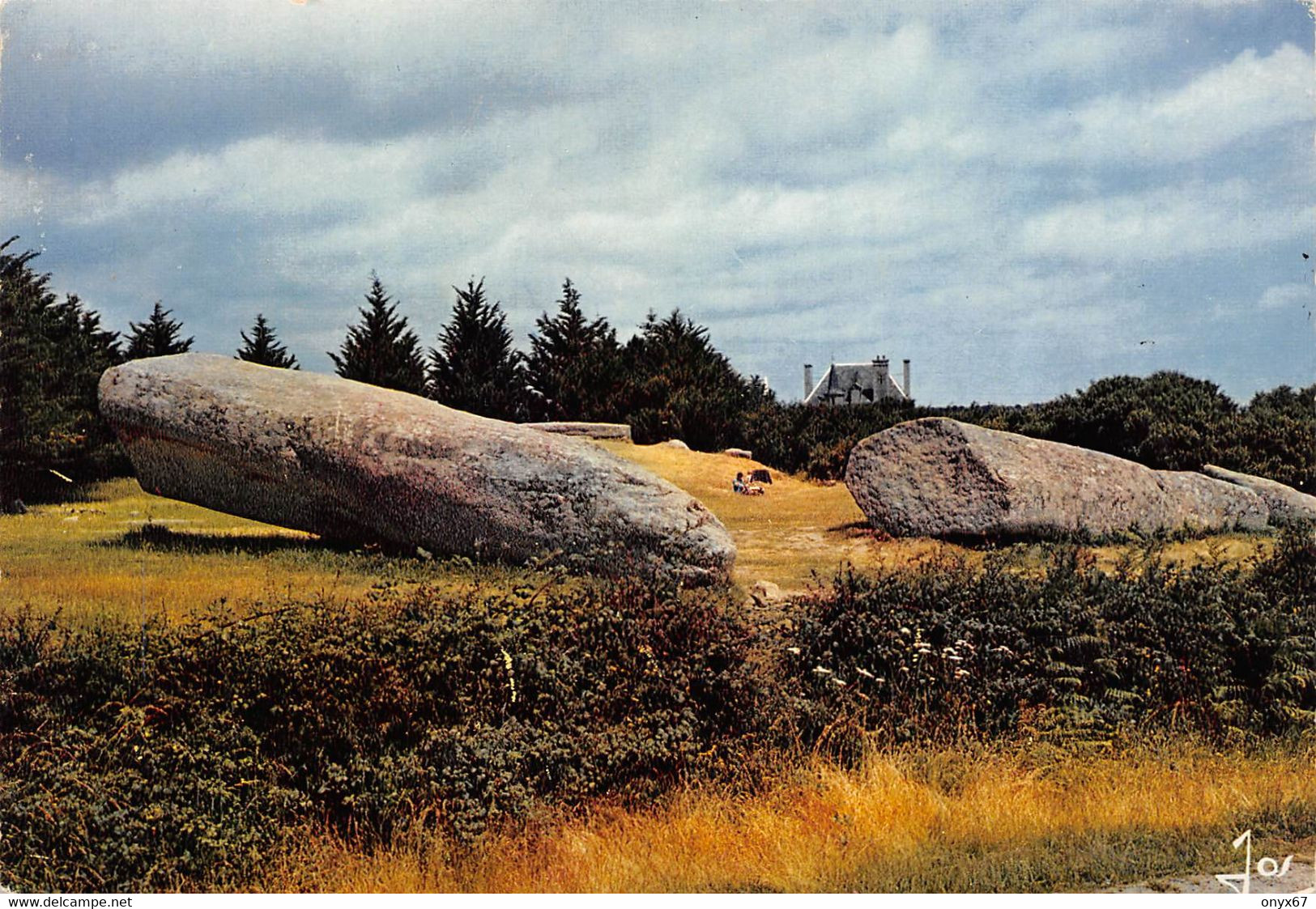 GF-LOCMARIAQUER-Quiberon-56-Morbihan-Multi-Vues-Mégalithes-Menhir-Flamme Philatélique Carnac- GRAND FORMAT - Locmariaquer