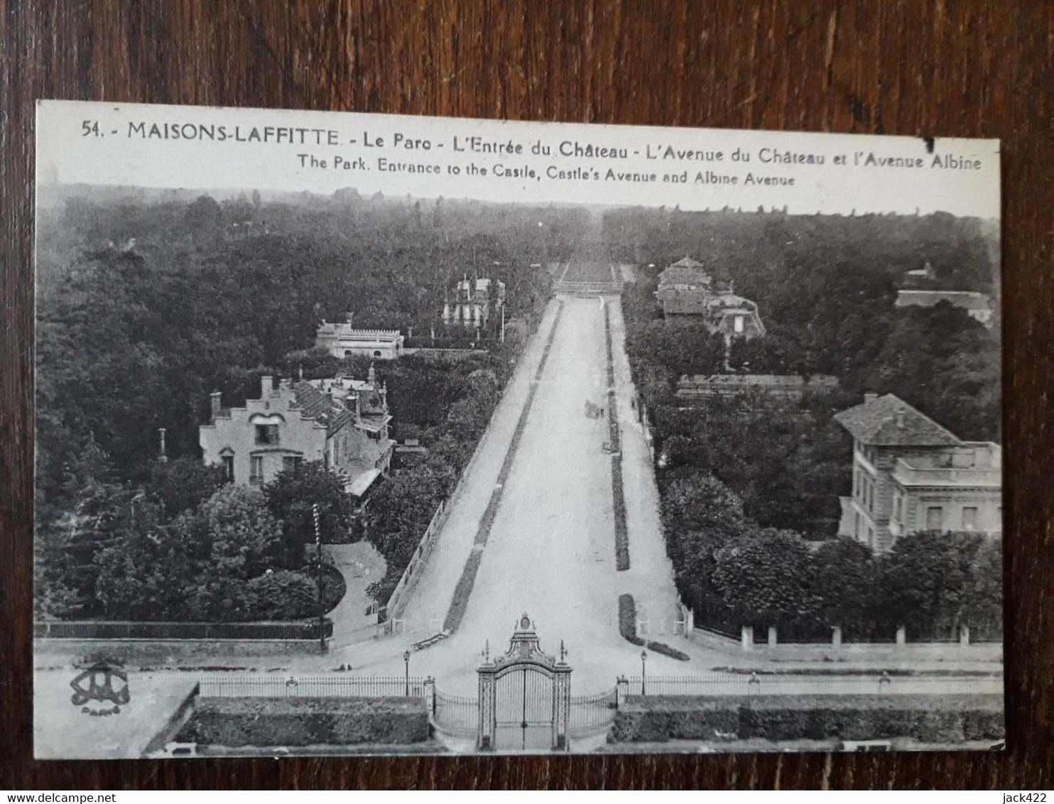 L22/1583 MAISONS LAFFITTE - Le Parc - L'Entrée Du Château - L'Avenue Du Château Et L'Avenue Albine - Maisons-Laffitte