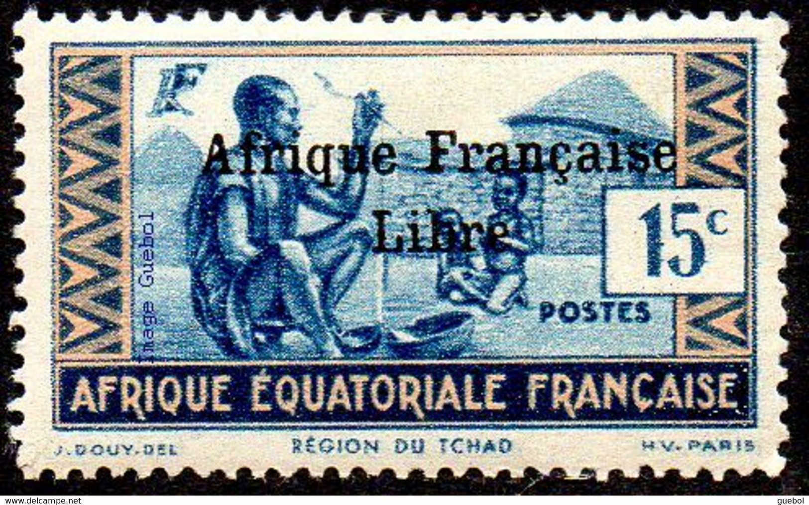 AEF N° 161 ** Région Du Tchad - Unused Stamps