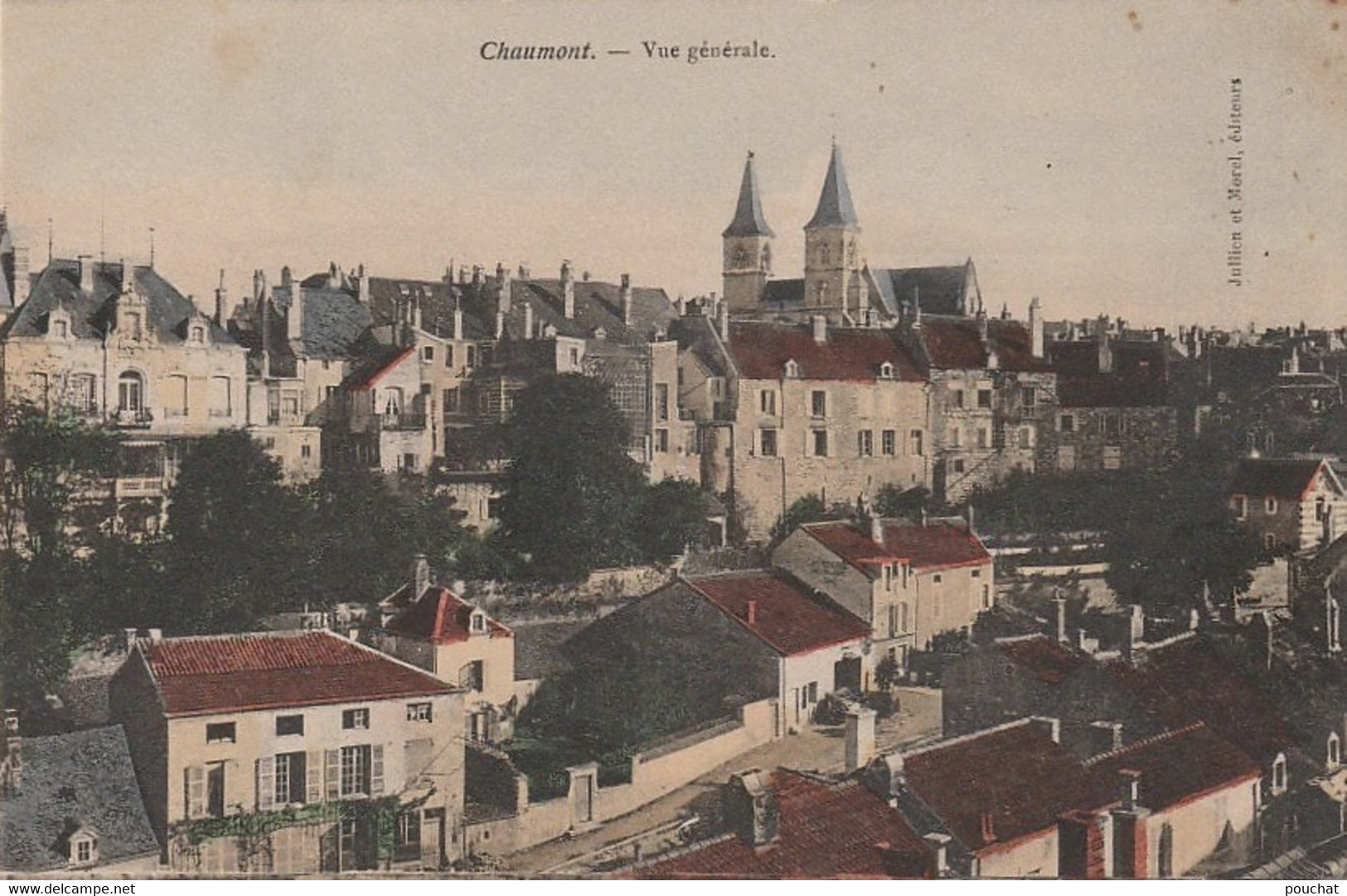 X7-52) CHAUMONT -  VUE GENERALE - ( COLORISEE - 2 SCANS ) - Chaumont