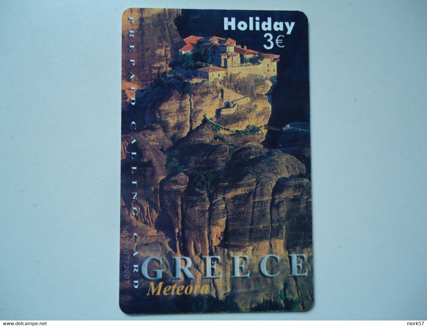 GREECE  USED PREPAID CARDS  MONUMENTS LADSCAPES ATHENS  METEORA MONASTERY - Landschaften