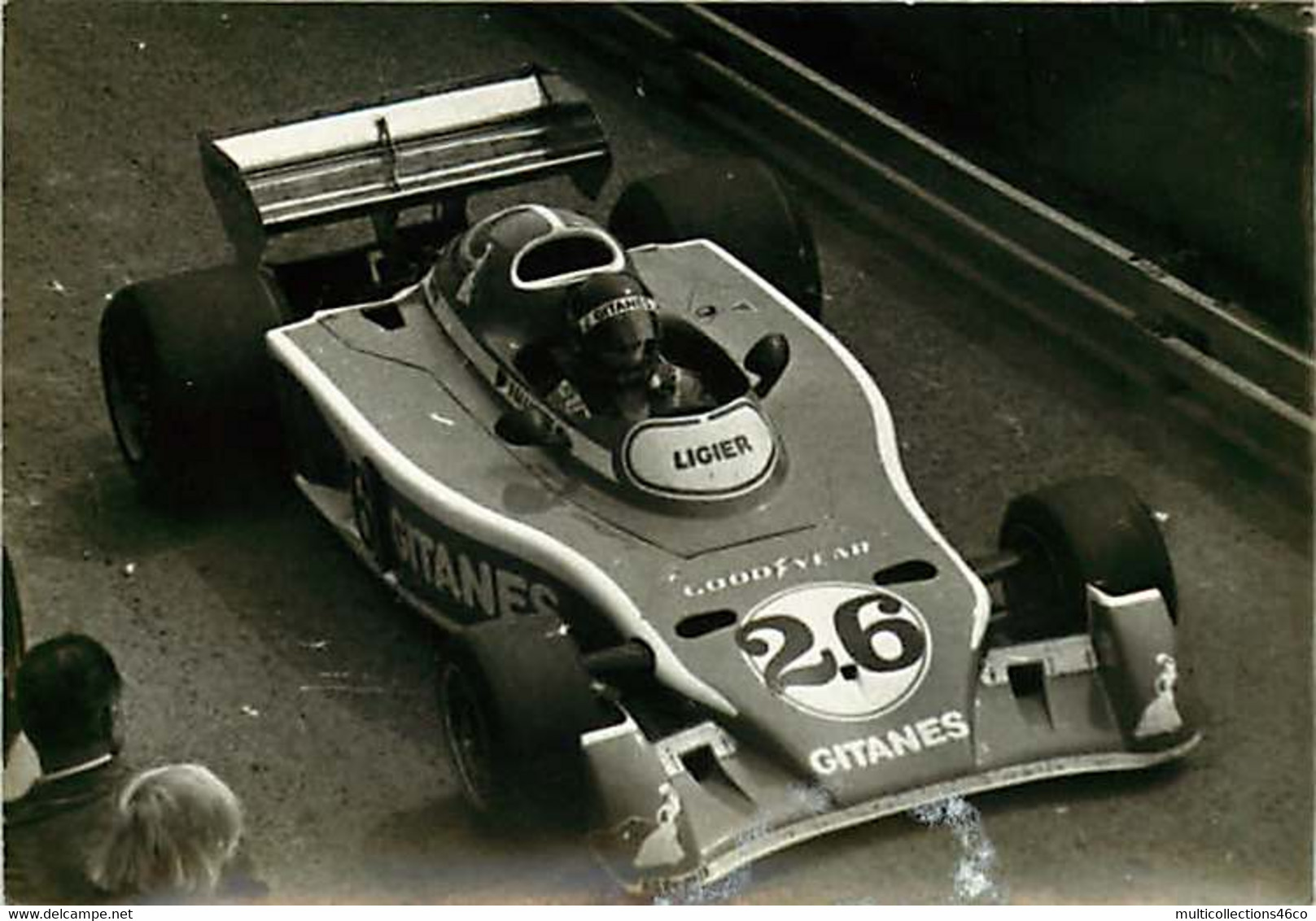 160121 PHOTO SPORT AUTOMOBILE F1 Pub Ligier N°26 Good Year Gitanes - Grand Prix / F1