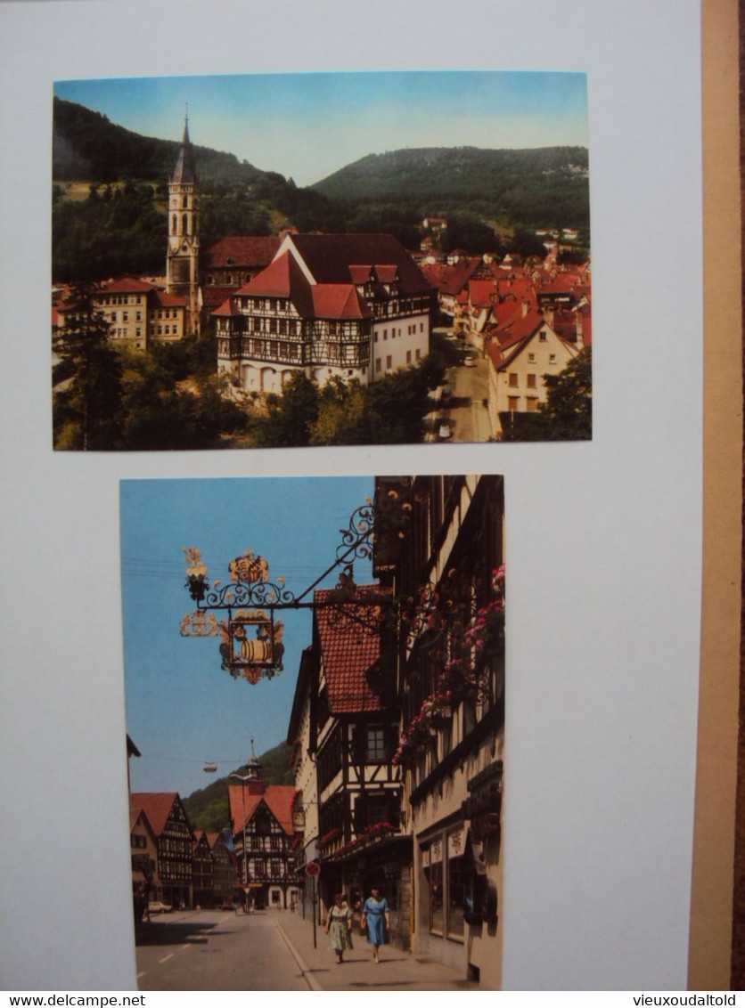 2 CP / 2 PK  Bad Urach    1. Schloß Und Kirche   2. Wilhelmstrasse - Bad Urach