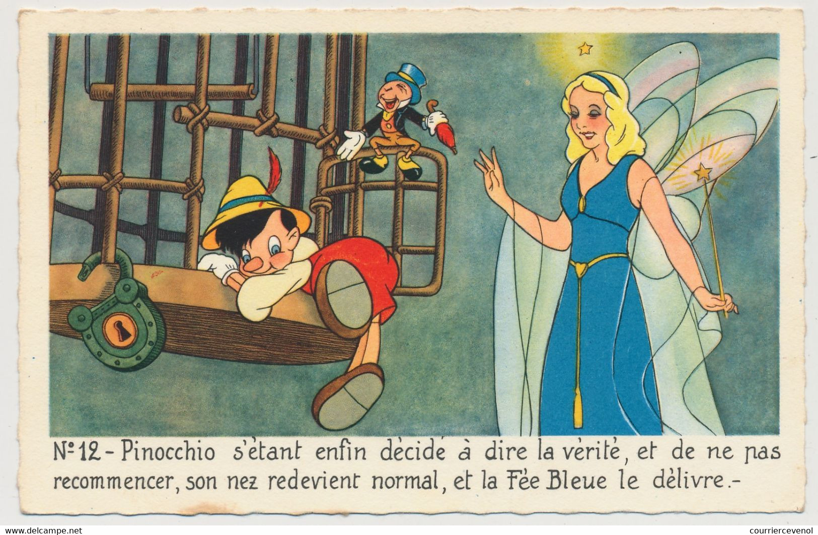 CPSM - WALT DISNEY / MICKEY MOUSE S.A. - Série Pinocchio N°12 - Pinocchio S'étant Enfin Décidé à Dire La Vérité... - Other & Unclassified