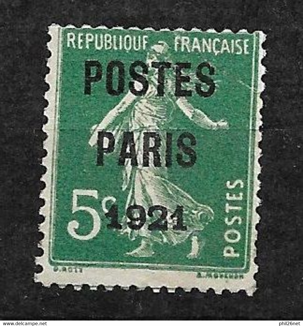 France Préoblitéré  N° 26  Neuf   *    B/TB    - 1893-1947