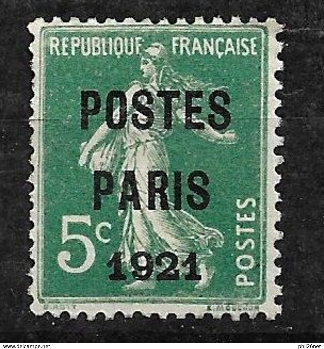 France Préoblitéré  N° 26  Neuf   *    B/TB    - 1893-1947