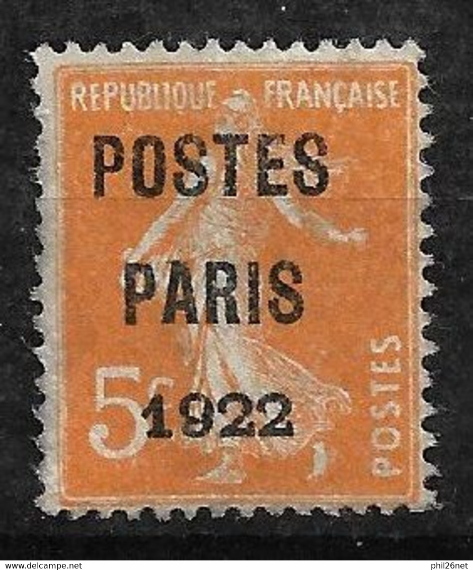 France Préoblitéré  N° 30  Neuf   * *   B/TB      - 1893-1947