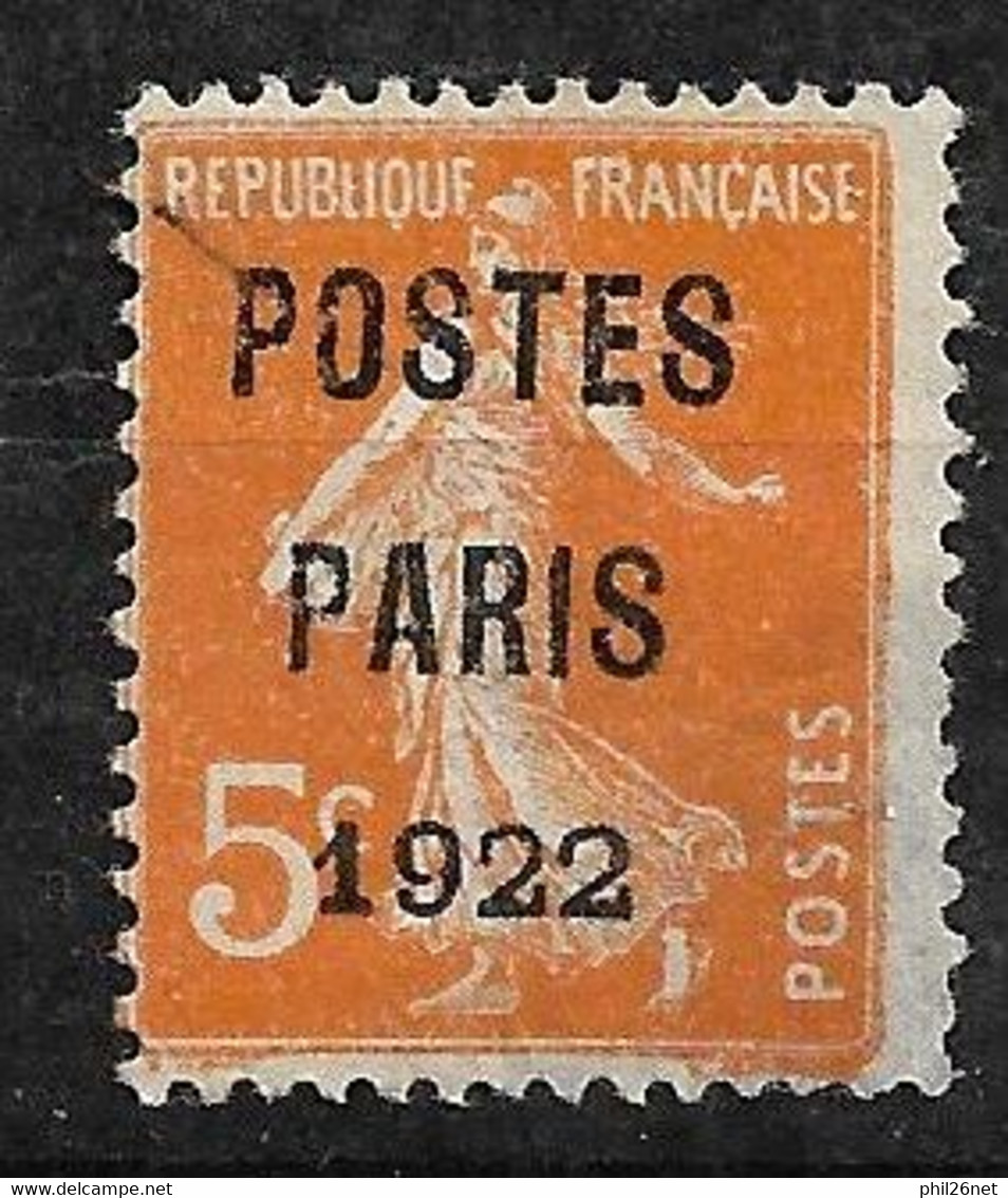 France Préoblitéré  N° 30  Neuf  ( *  )   B/TB      - 1893-1947