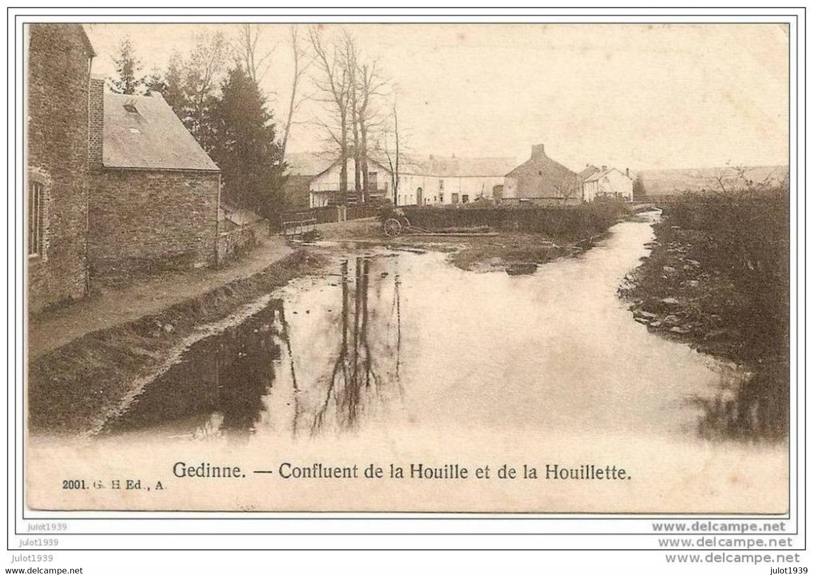 GEDINNE ..-- Confluent De La Houille Et De La Houillette . 1906 Vers PERWEZ ( Soeur St Denis ) . Voir Verso . - Gedinne