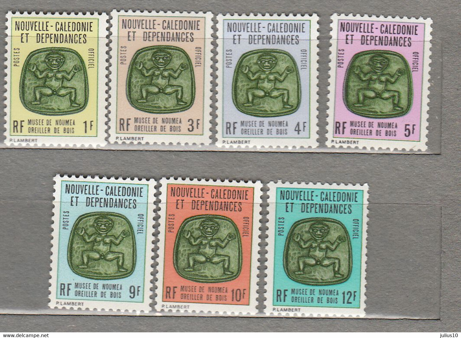 NOUVELLE CALEDONIE 1973 Official Stamps Complete Set MLH (*) Mi 14-20 #16941 - Dienstmarken