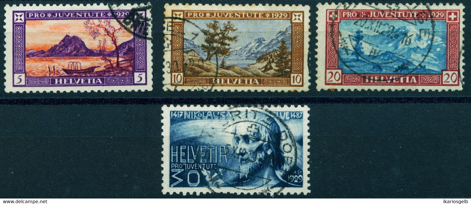 SCHWEIZ Suisse 1929 Michel-# 235-238 " Satz Pro Juventute 1929 Kpl  " Michel 16 € - Andere & Zonder Classificatie