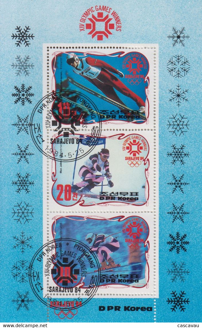 Bloc  Feuillet   COREE  DU  NORD      Jeux   Olympiques   SARAJEVO   1984 - Winter 1984: Sarajevo