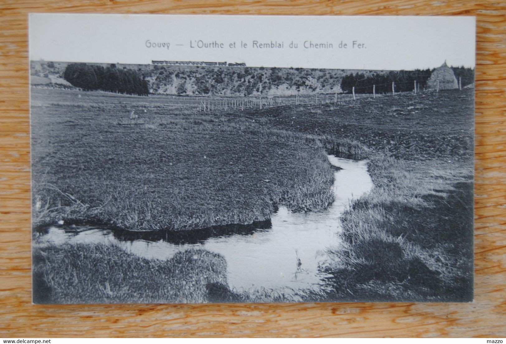 3858/ GOUVY - L'Ourthe Et Le Remblai Du Chemin De Fer- Train Ligne Vers Born- - Gouvy