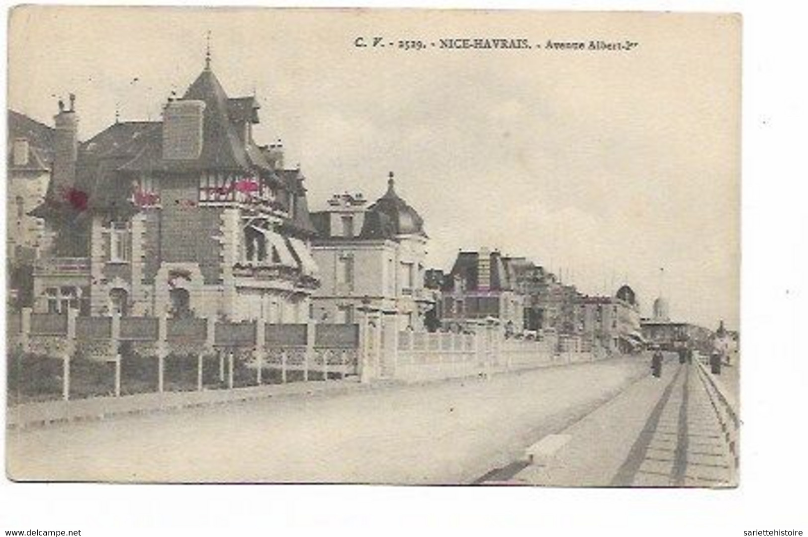 LE 1189. CP Sm Ste-ADRESSE/POSTE Belge 22.III.17 + Man. "Hôp. Milit. Belge/Rue Ancellot/Le Hâvre" V.Camp Ruchard - Zona Non Occupata