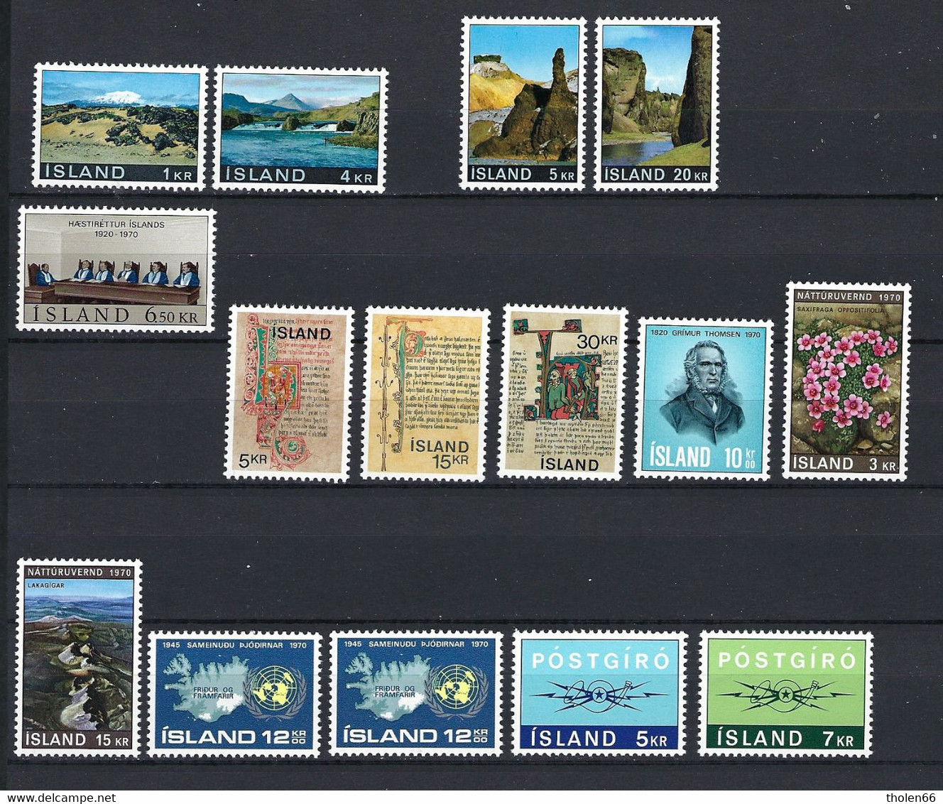 Islande - Iceland Loft Of Never Hinged Stamps ** (lot 408) - Collections, Lots & Series