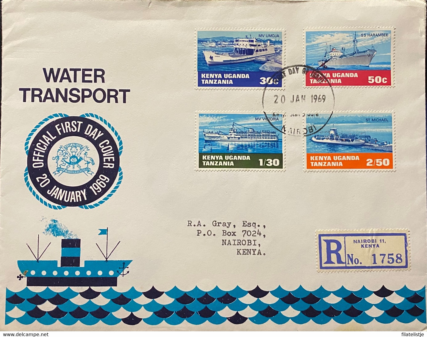 Enveloppe Uit Kenia 1963 - Kenya (1963-...)