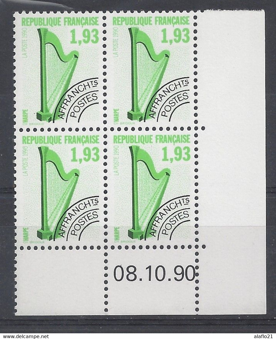 HARPE - PREO N° 210 - Bloc De 4 COIN DATE - NEUF** - 8/10/90 - Precancels