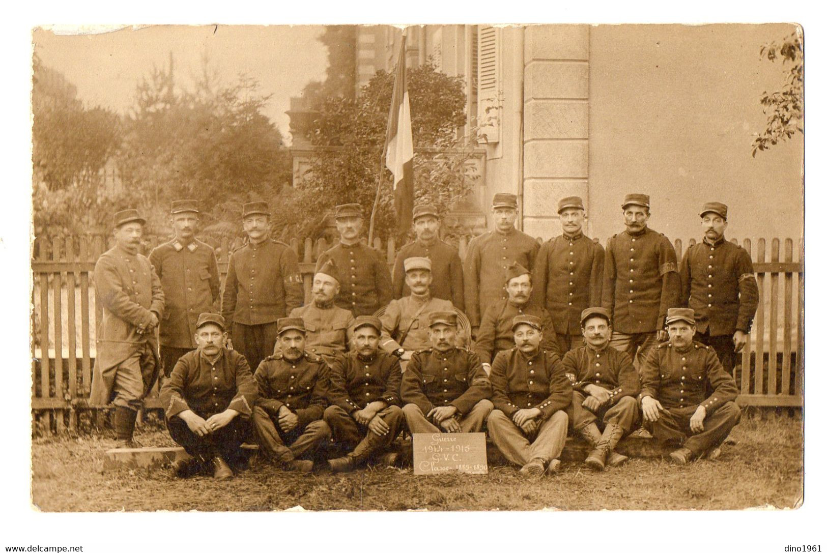 CPA 3057 - MILITARIA - Carte Photo Militaire - G.V.C - Un Groupe De Gardes Des Voies De Communication à DANJOUTIN ? - Personen