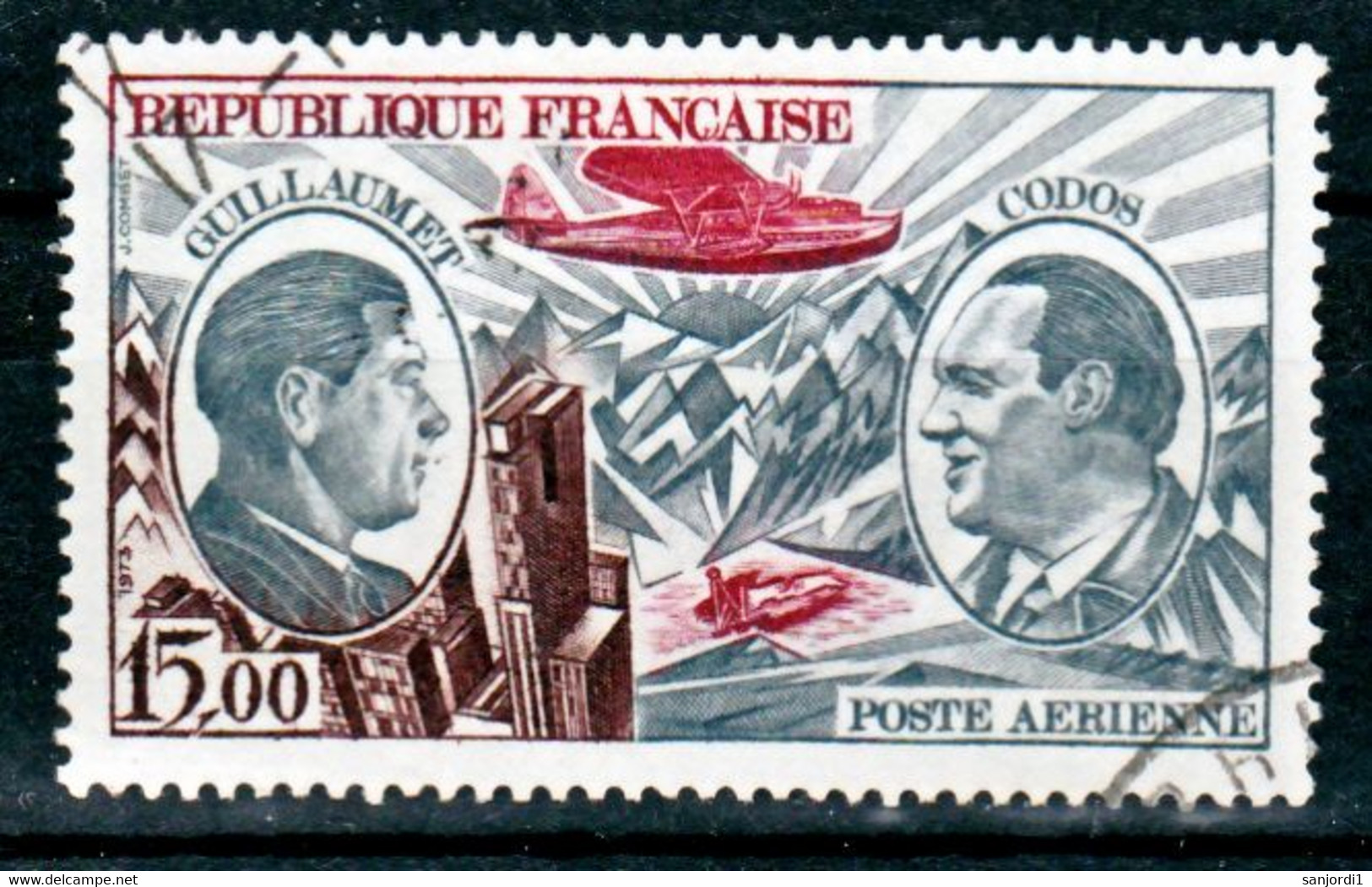 France 1973 1737 1782 Année Poste Et PA 48 Oblitérés Used Cote 24.8 - 1970-1979