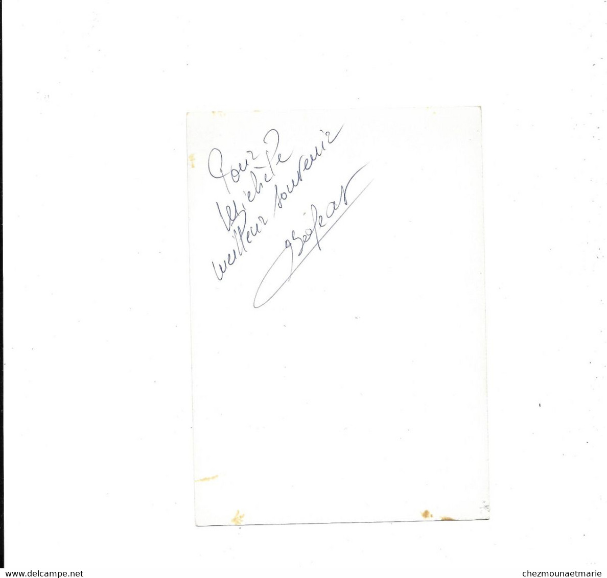 RENNES - A IDENTIFIER PERSONNAGE CELEBRE - SIGNATURE AUTOGRAPHE - PHOTO BINET - Other & Unclassified