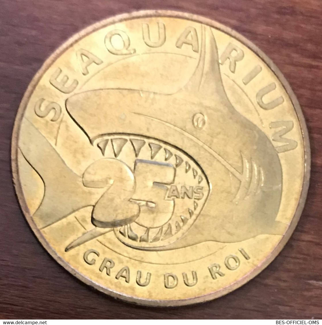 30 LE GRAU DU ROI SEAQUARIUM REQUIN 25 ANS MDP 2015 MEDAILLE MONNAIE DE PARIS JETON TOURISTIQUE MEDALS COINS TOKENS - 2015