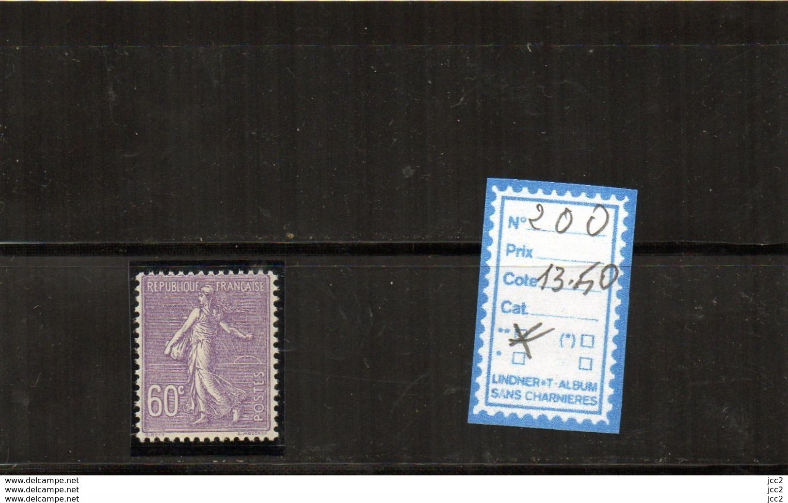 FRANCE LUXE ** N°200 - 1903-60 Sower - Ligned