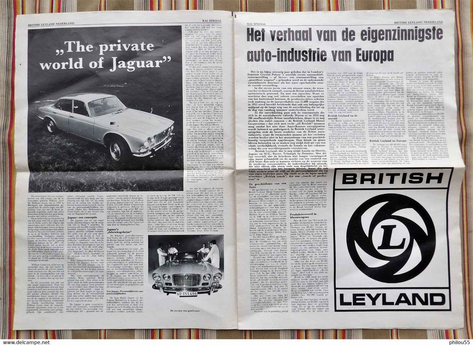 Revue RAI SPECIAL EEN UITGAVE VAN BRITISH LEYLAND1971 MG Jaguar Daimler Triumph Austin Morris Mini - Sachbücher