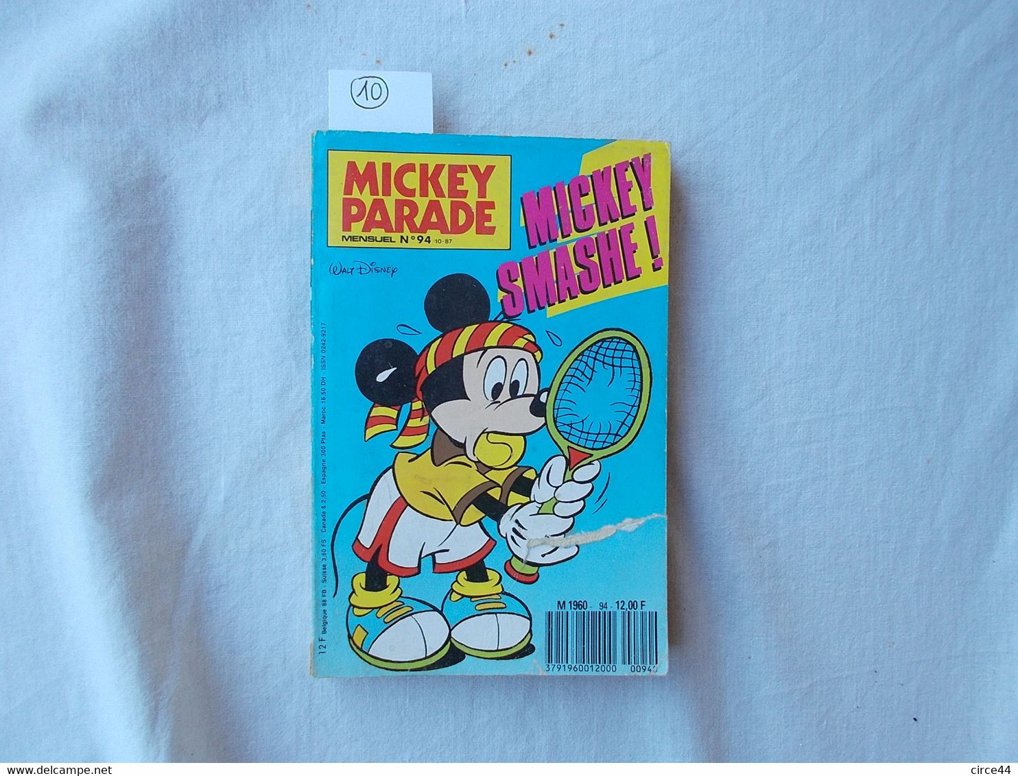 JOURNAL DE MICKEY.WALT DISNEY.MICKEY PARADE.224 PAGES.ANNEE 1987. MICKEY SMASHE!!.TENNIS. - Mickey Parade