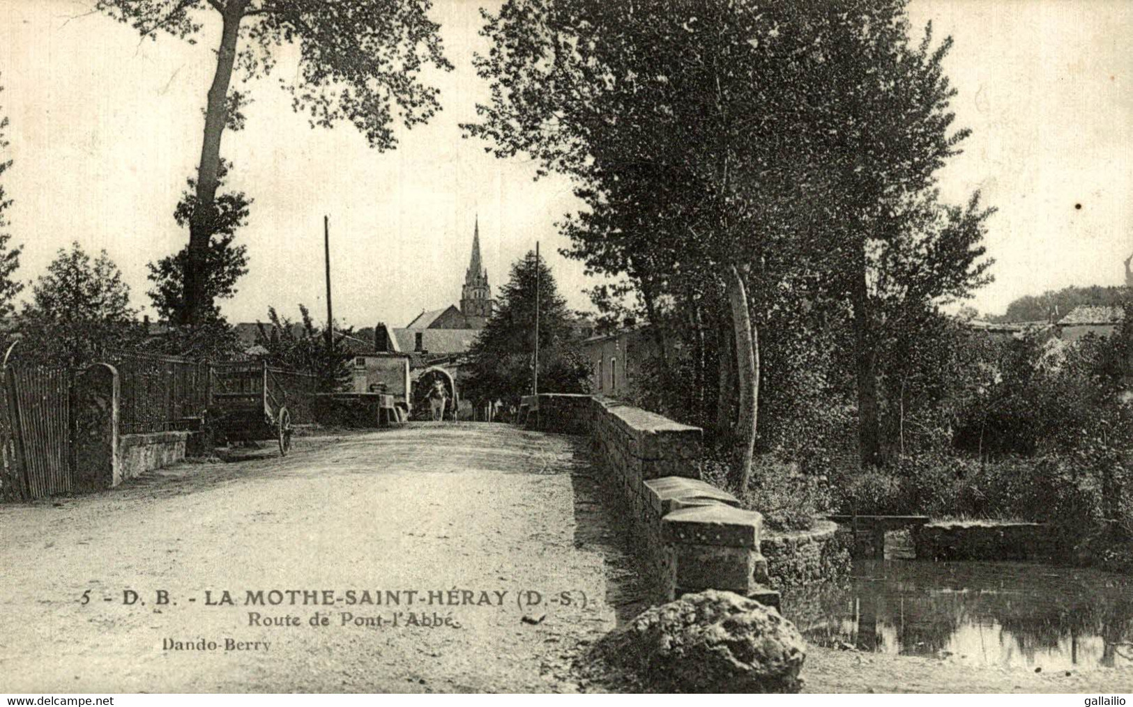 LA MOTHE SAINT HERAY ROUTE DE PONT L'ABBE - La Mothe Saint Heray