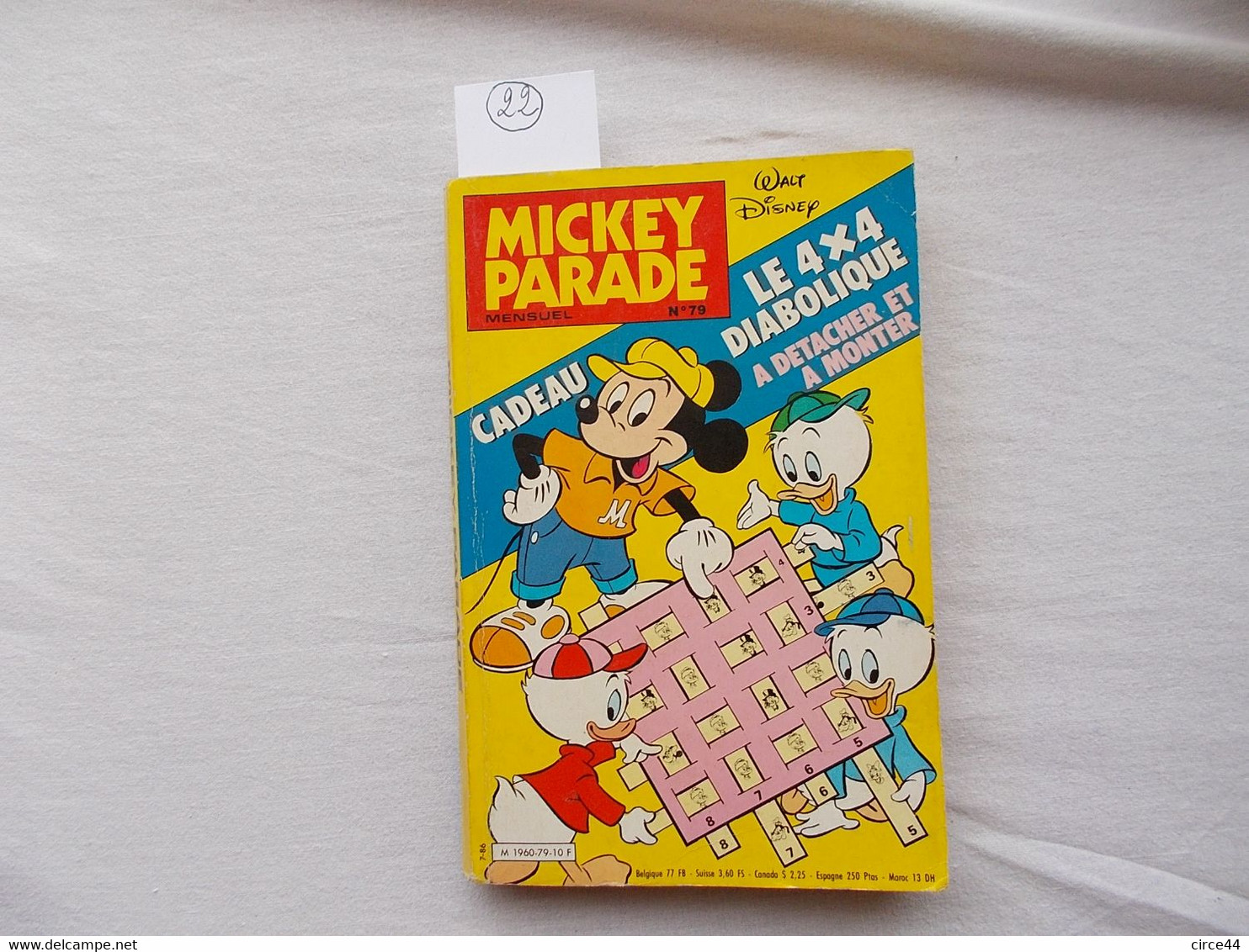 JOURNAL DE MICKEY.WALT DISNEY.MICKEY PARADE.224 PAGES.ANNEE 1986.LE 4X4 DIABOLIQUE - Mickey Parade