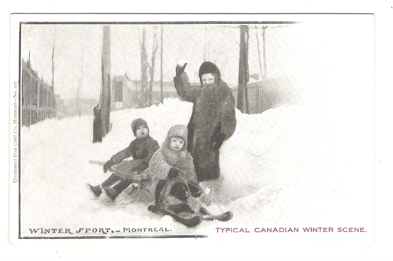 WINTER SPORT - MONTREAL - Typical Canadian Winter Scene - - Montreal