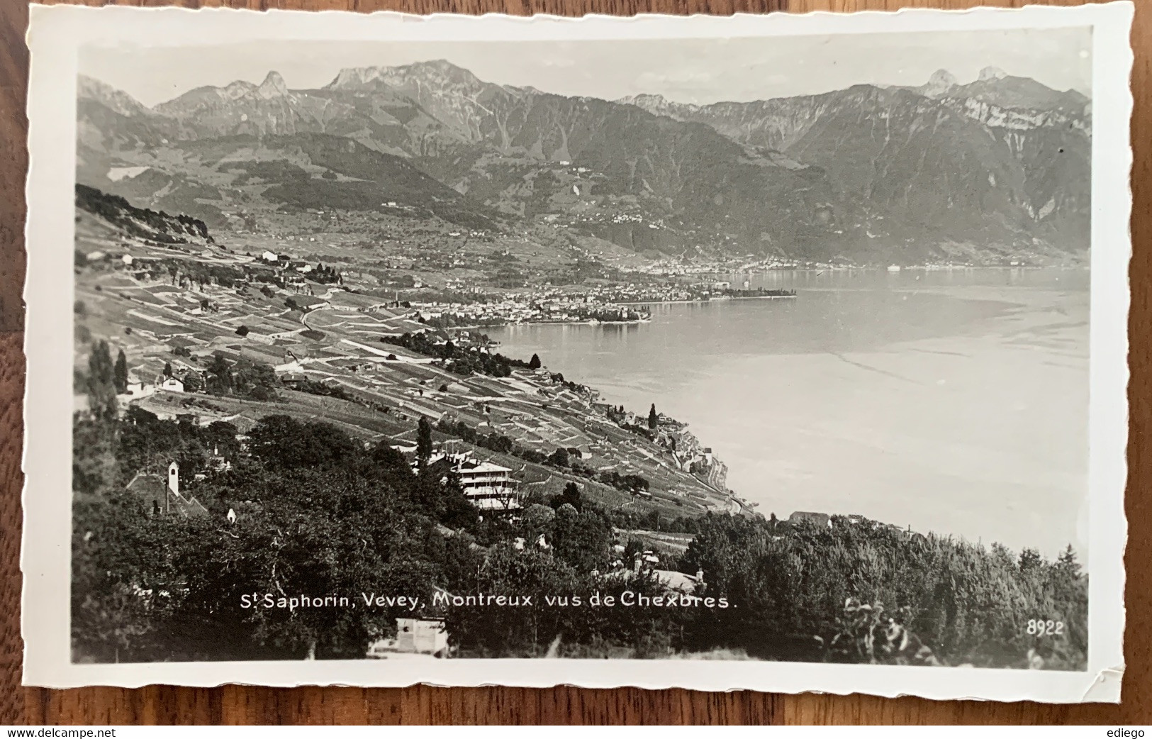 LAVAUX - ST-SAPHORIN - VEVEY - MONTREUX VUE DE CHEXBRES 1935 - Chexbres