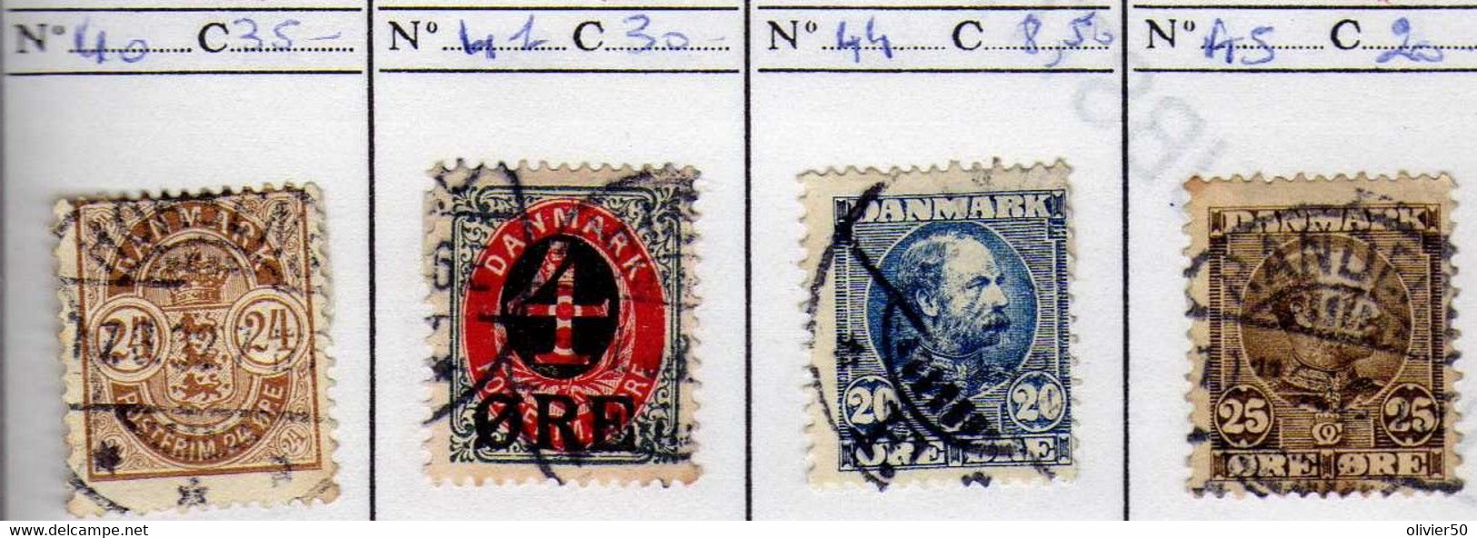 Danemark (1901-1904) - Armoiries -  Christian IX  - Oblitere - Altri & Non Classificati