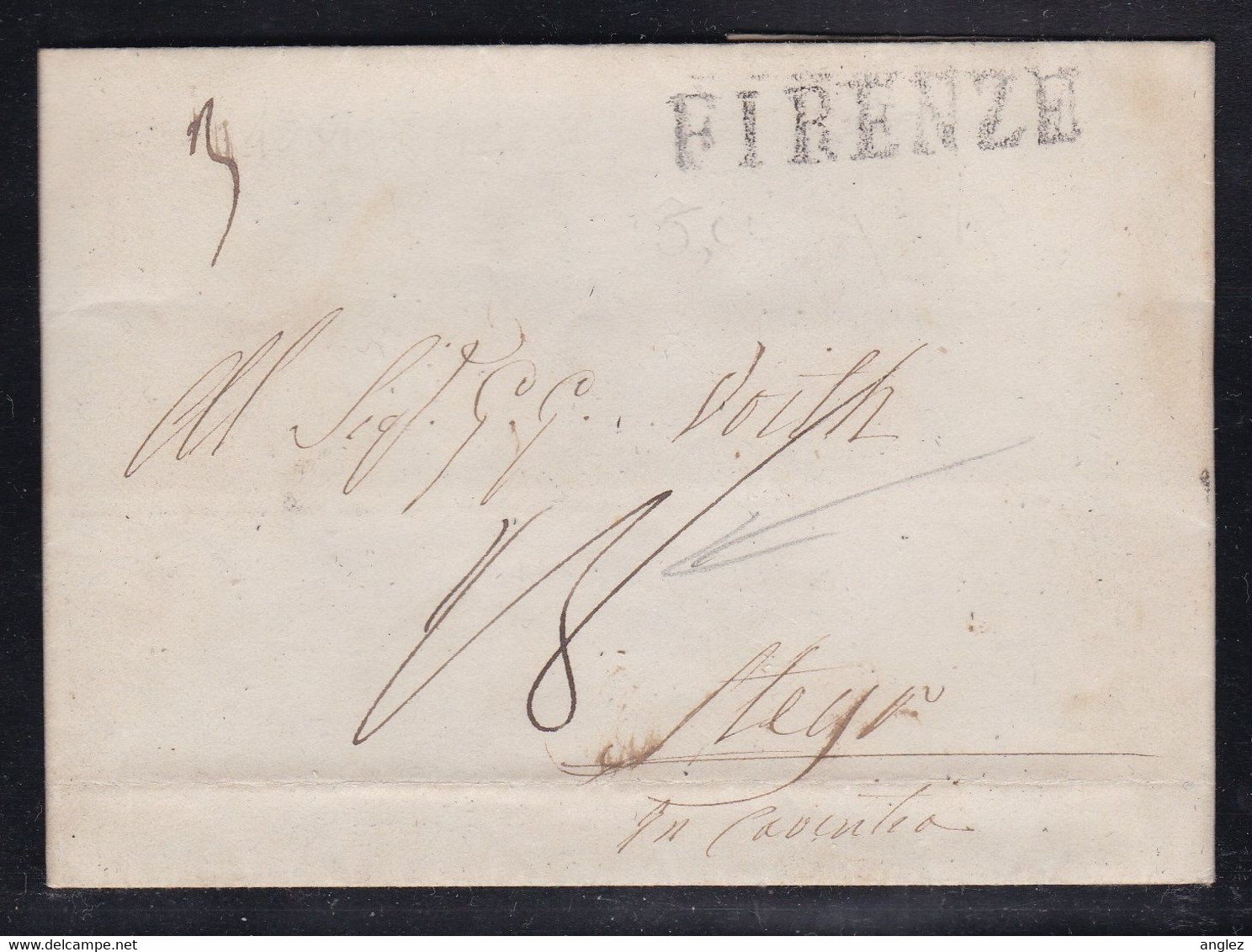 Italy - 1841 Entire Letter - Firenze To Steyr Austria - 1. ...-1850 Prefilatelia