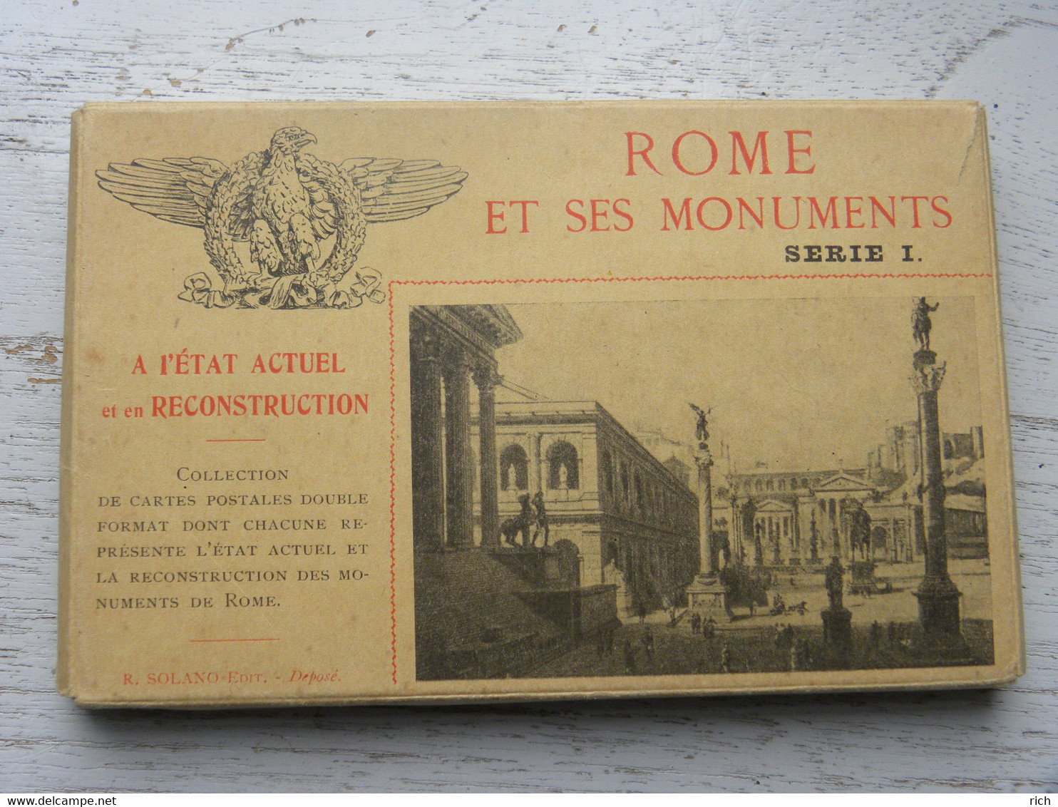 ITALIE - Rome Et Ses Monuments Série 1 - 15 Cartes Doubles - Andere & Zonder Classificatie