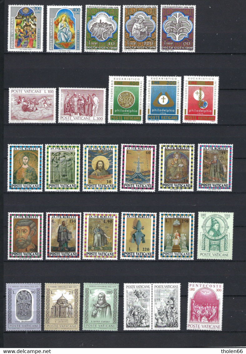 Vatican – Vaticono – Vaticaan - Small Lot Of Mint Stamps MNH (**) (Lot 437) - Verzamelingen