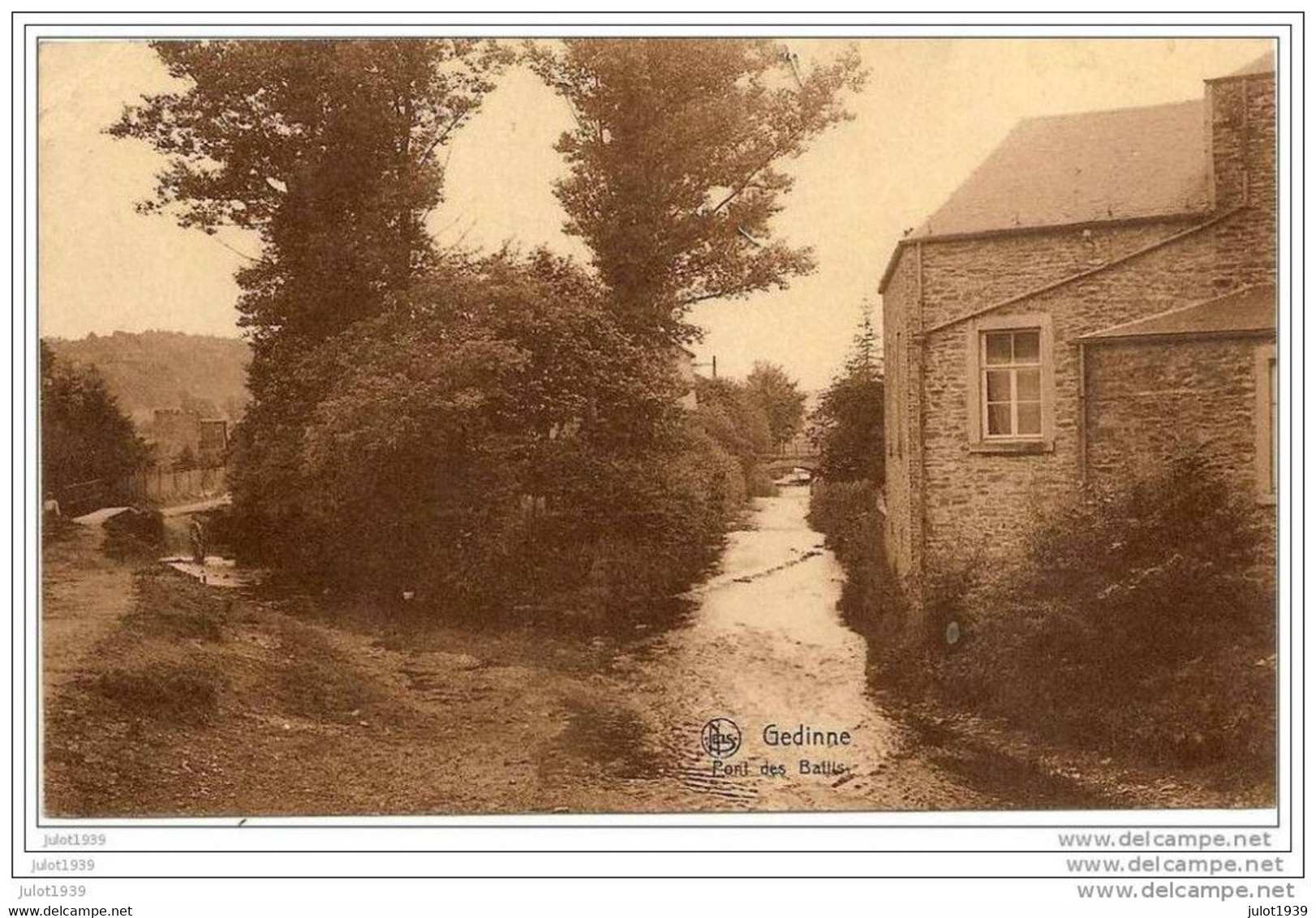 GEDINNE ..-- Pont Des Battis . 1934 Vers SALZINNES ( Mr Pierrot QUESTIAUX ) . Voir Verso . - Gedinne