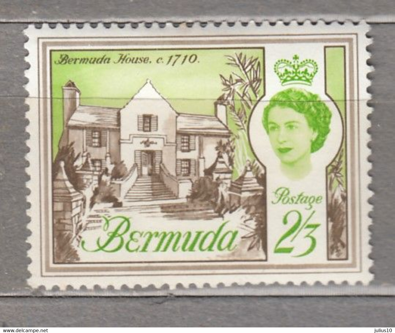 BERMUDA 1962 QE II MLH (**/*) Mi 176 #17019 - Bermuda