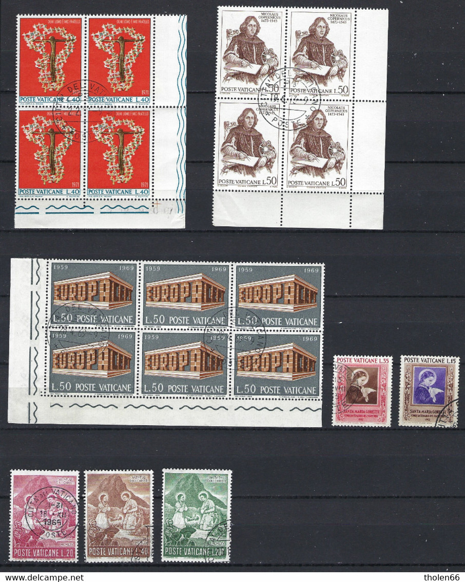 Vatican – Vaticono – Vaticaan - Small Lot Of Used (º) Stamps (Lot 442) - Collections