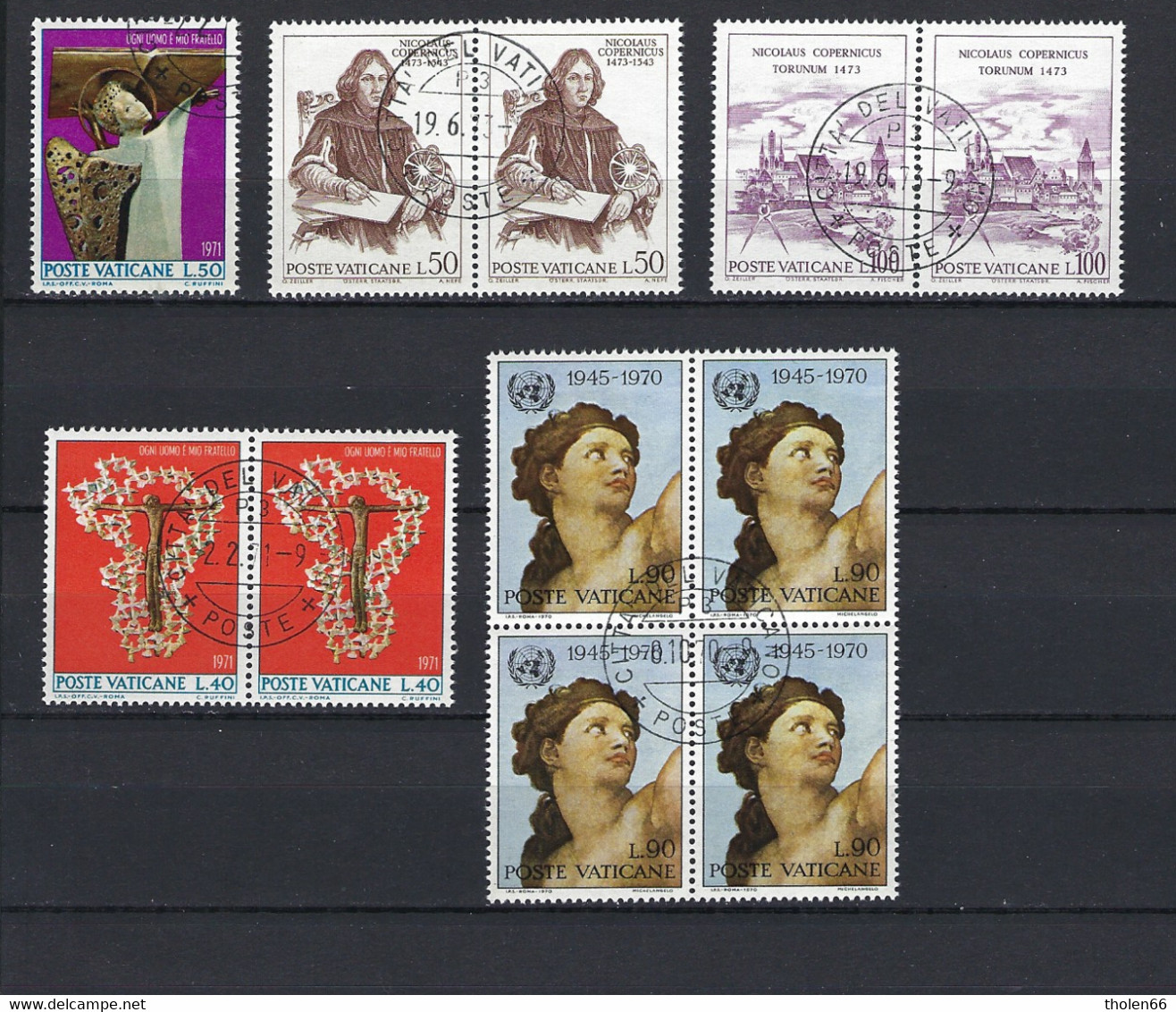 Vatican – Vaticono – Vaticaan - Small Lot Of Used (º) Stamps (Lot 445) - Collections