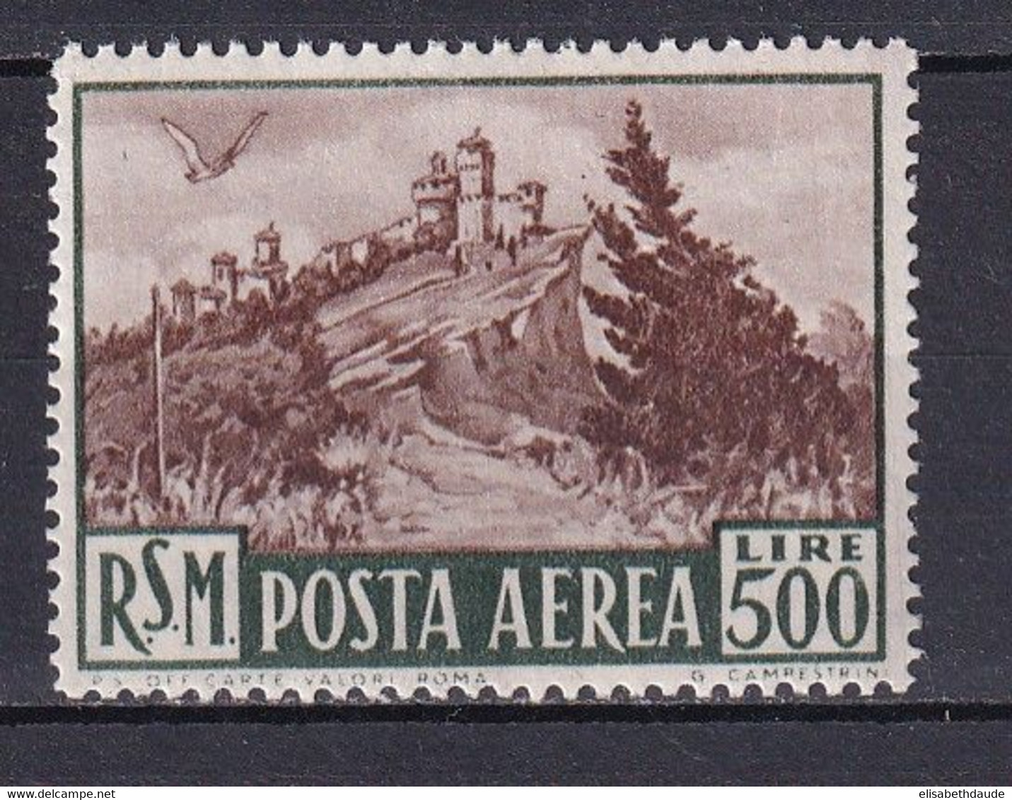 SAINT MARIN - 1951 - POSTE AERIENNE YVERT N°86 ** MNH - COTE = 325 EUROS - - Unused Stamps